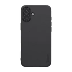 Maska za telefon Nillkin Super Frosted Shield Pro za iPhone 16 (bez otvora za logo), Crna