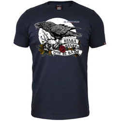011Shop Muška majica kratkih rukava Vrana vrani oči ne vadi, Teget