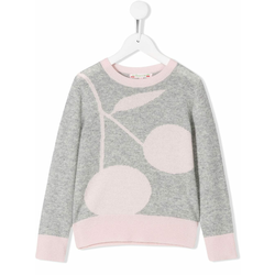 Bonpoint - cherry print jumper - kids - Grey