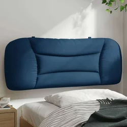 Vidaxl Vzglavna stranica modra 100 cm blago