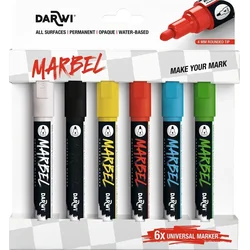 Darwi Marbel Set flomastrov 4 mm Primary 6 Kosov