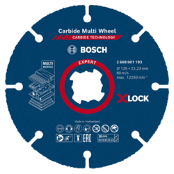 Bosch EXPERT X-LOCK Carbide Multi Wheel rezna ploča 125 x 22, 23 x 1, 0mm, pakovanje 1 komad ( 2608901193 )
