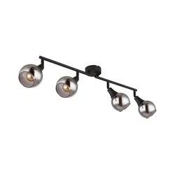 Globo 57904-4 - Spot svetiljka GLYPTAR 4xE14/40W/230V crna