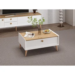 Hanah Home klub sto Mitra 9090, 90 cm, beli / Artisan