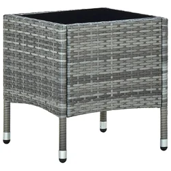 Vrtni stol sivi 40 x 40 x 45 cm od poliratana