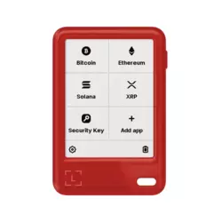 LEDGER Nano Gen5 including Ledger Recovery Key - Cherry Red Crypto Wallet