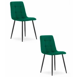 Brandless Stol KARA - temno zelen žamet x 2, (22030932)