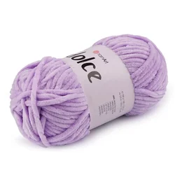 Pletena preja Dolce 100 g - (744) vijolični vzorec.