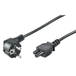 MicroConnect Napajalni kabel Schuko C5, 1,8m črn