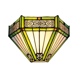 BRILAGI - Tiffany vitražna zidna svetiljka EMERALD 1xE14/40W/230V