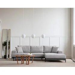Atelier del Sofa Ugaona garnitura Eti 98x78x280cm Siva