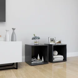 TV ormarići 2 kom sivi 37 x 35 x 37 cm konstruirano drvo