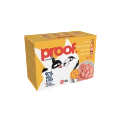 Proff Vlažna hrana za mačke Multipak, Više ukusa, 85 g, 12 komada