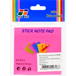 Blokčić samolepiv 76x76 neon pink 1/12 OP1204 WY