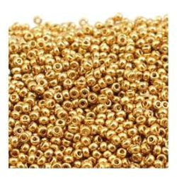 Kašaste perle (seed beads) 2 mm zlatna svetlija