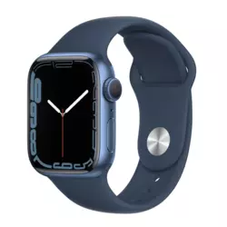 Apple Watch Series 7 pametna ura, GPS, 41 mm, aluminij, Blue, Abyss Blue Sport pašček (MKN13BS/A)