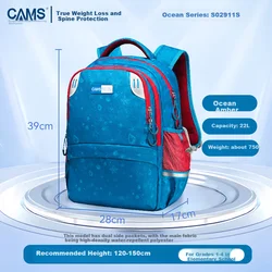 CAMS Školski ranac, 22 L, Plavi