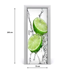 tulup.si Samolepilni tapete na vratih Lime 75x205 cm