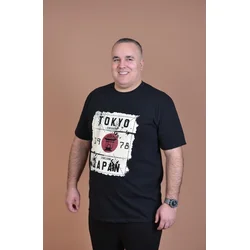 Panda4U Muška majica Tokyo, Crna