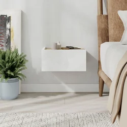 Hanah Home Noćni stočić, 38.4x18.5x31cm, Beli
