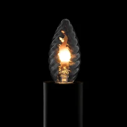Segula LED Fire Flame Line E14 0,2W sveča Twisted 1800K dekoracija - Steklo