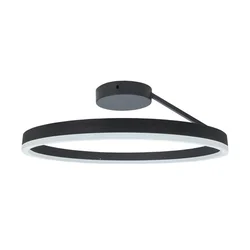 Rabalux Plafonjera Isaure, LED 24W, 1600lm, DIP prekidač 3000-6500K, R40cm, Crna