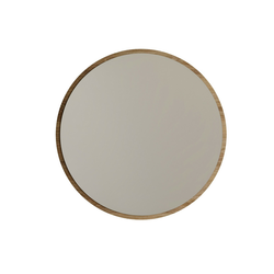 Decortie  Ogledala Mirror - Dekoratif Yuvarlak Ayna Ceviz A707  Gold