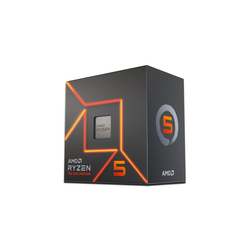 AMD Ryzen 5 7600, 6 Cores (3.8GHz/5.1GHz turbo), 12 Threads, 6MB L2 cashe, 32MB L3 cache, 65W TDP, Radeon Graphics, AMD Wraith Stealth cooling