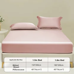 Yuanshenghuo Set Čaršav i 2 jastučnice, 180x200cm, Roze