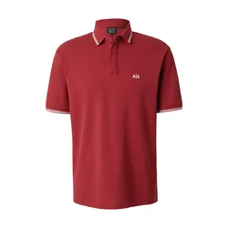 ARMANI EXCHANGE Majica vinsko rdeča/bela