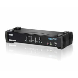 Aten 4-port Dual-Link DVI KVMP with USB 2.0 and 2.1 Audio Support