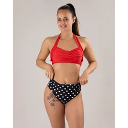 Copacabana Glam Bikini Kopalke Črno Rdeče - L