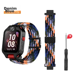 Xuanyi Zamenska narukvica za pametni sat + Alatka za nameštanje narukvice za pametni sat za Huawei Childrens Watch 5x Pro, Tamnoplava