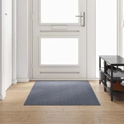 Tepih trkač Svijetlo siva 100 x 250 cm tkanina