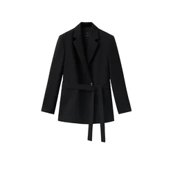 MANGO Blazer IGU črna