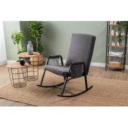Atelier del Sofa Stolica za ljuljanje, Tamnosiva