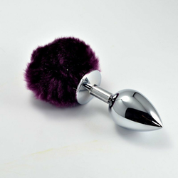 ANALNI ČEP Lovetoy Pompon Purple Small