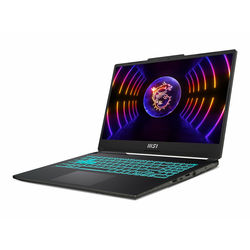 MSI Cyborg 15 A13VE (Translucent Black, Metal Top) 10-Core i7-13620H (6P+4E) 4.9GHz 24MB 16GB DDR5 512GB-SSD-M.2-NVMe 15.6 FHD IPS AG (1920x1080) 45%-sRGB 144Hz 720p RTX-4050 6GB GLan WiFi-A X BT5.2 HDMI Blue-Backlite 53.5Wh DOS, 9S7-15K111-1027