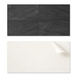 shumee Samolepilna vinilna stenska obloga s potiskom 120x60 cm temne kamnite plošče