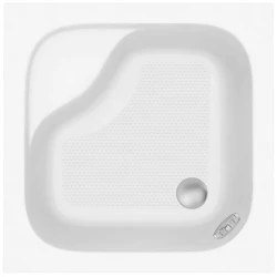 Globok kvadratni akrilni tuš pladenj 90x90x30 cm, bel - Bela - 90x90x28 cm - Aqualine - 120 - ABS/PMMA - 900 - Globoki in drugi - 900 - 280 - 69 - 52 - 14