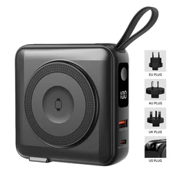 Putni punjač i pomoćna baterija BARACUDA 2 10PD – 10.000 mAh/ PD 20W/ bežično 15W/ EU/UK/AU adapteri