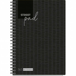 STREET BLACK Sveska spirala A5 DIKTO 100L
