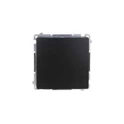 Simon Basic enopolno stikalo (modul) 16AX, 250V, vijačni priključki črne barve BMW1A.01/49