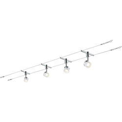 Paulmann 94080 - Komplet 4x LED (4,8 W) – sajlni sistem STAGE, 230 V, hrom