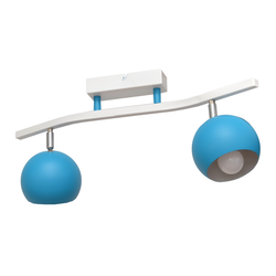 Spot svetiljka MORRIS 2xE27/15W/230V plava