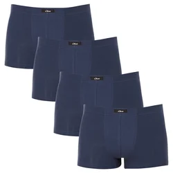4PACK moške boksarice S.Oliver temno modre (MH-35H-60164426) S