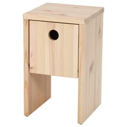 IKEA PS 2026 Noćni stočić, borovina s vratima koja se spuštaju, 30x30x50 cm