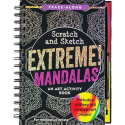 Scratch & Sketch Extreme Mandalas (Trace Along)