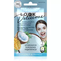 EVELINE - LOOK DELICIOUS HIDRATANTNA BIO MASKA ZA LICE + PILING sa kokosom 10ml