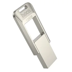 Hoco USB-ključ 128 GB USB 3.0 (USB A) Hoco UD16, nikljev